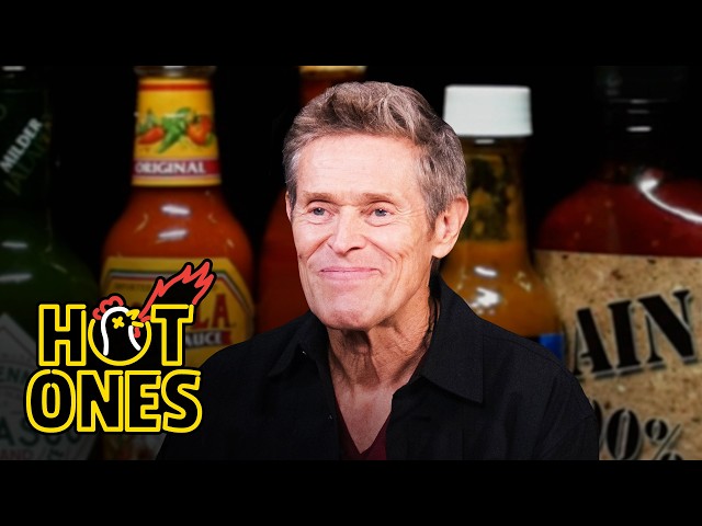 Willem Dafoe Comes Alive While Eating Spicy Wings | Hot Ones