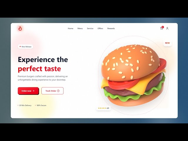 Create A Responsive Burger Website in React and Tailwind CSS | Step-By-Step Tutorial
