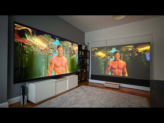 100 inch Home Cinema - TV vs Projector Which is BEST?