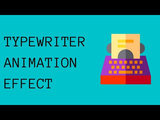 CSS Typewriter Animation Effect Using CSS HTML