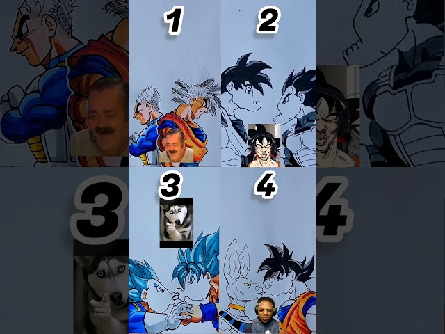 Which one is the best 👌 🤔#shorts #drawing #art #artist #dragonball #sketch