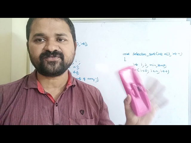 Selection Sort algorithm|selection sort example|selection sort program