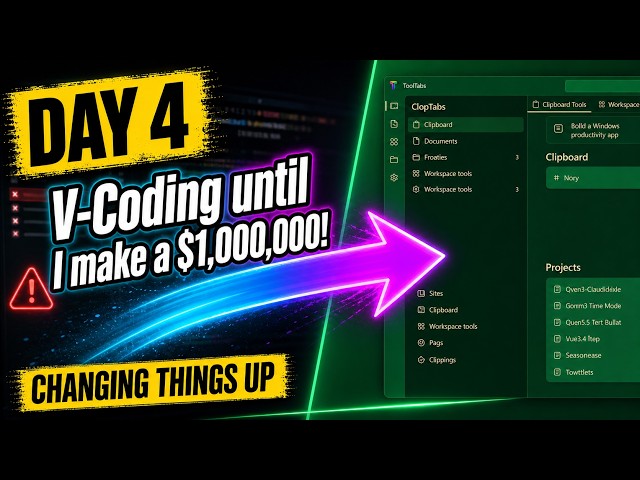 Day 4: Vibe Coding Until I Make a Million Dollars — Changing Things Up!