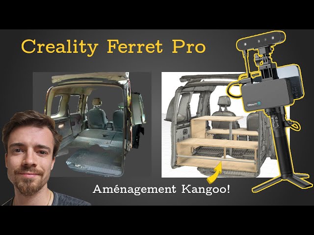 I scan my KANGOO to fit it out (Test of the Creality ferret pro 📷)