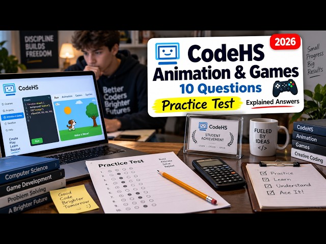 CodeHS Animation and Games Practice Test: 10 Key Questions and Explained Answers for Rapid Review!
