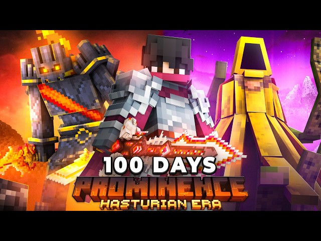 I Survived 100 Days in PROMINENCE II in Minecraft!