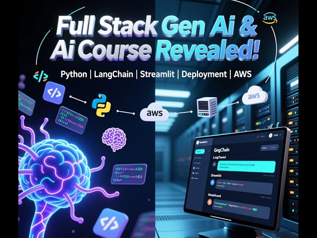 Full Stack GenAI & Agentic AI Course Revealed! (Python, LangChain, Streamlit, Deployment, AWS
