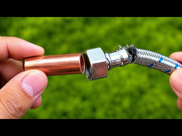 Plumbers Don't Want You To Know This 😱! Easy Way to Repair Stainless Steel Hoses at Home!