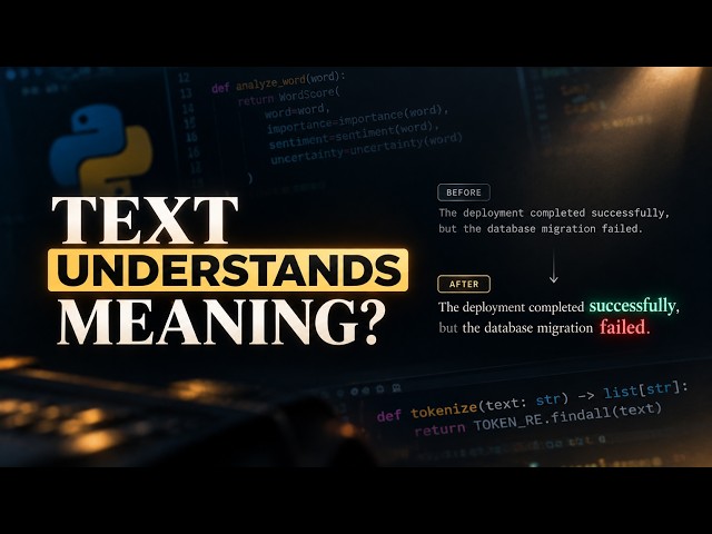 I Made Text Understand What Matters (Python + Manim)