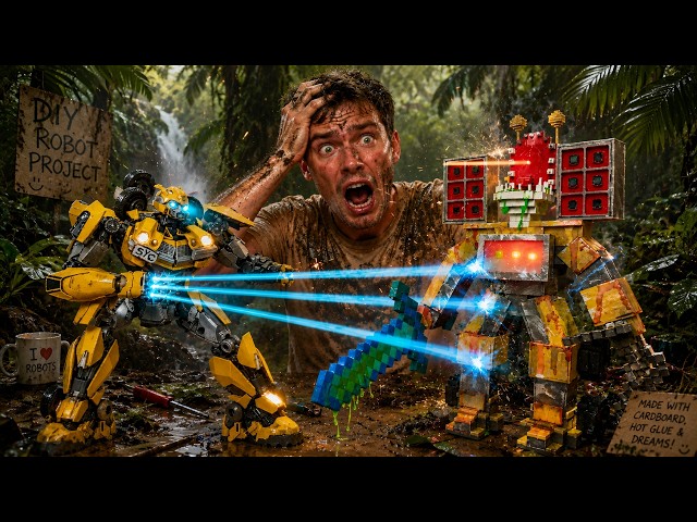 Minecraft Transformers vs Bumblebee 🤖😱 Most Epic Transformation Ever!