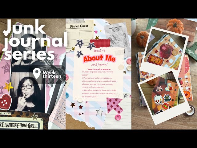 Junk Journal Series Week 13 | Junk Journaling Ideas | Fall | Art Journal | Collage | Scrapbooking