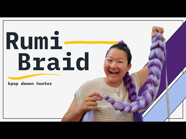 Easy DIY Reusable KPop Demon Hunter Rumi Braid