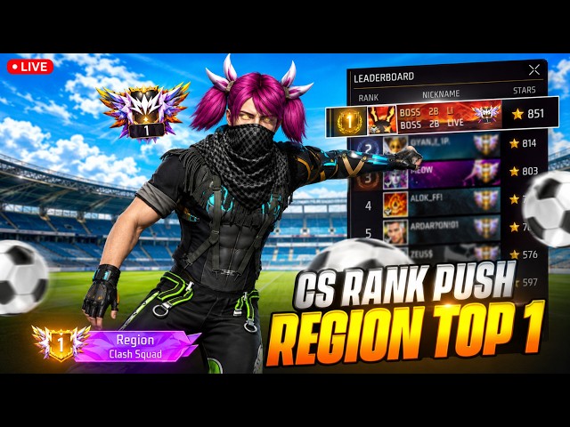 CS Rank New Season 💀 100 Streak Challenge 🚀 Free Fire Live #shortsfeed