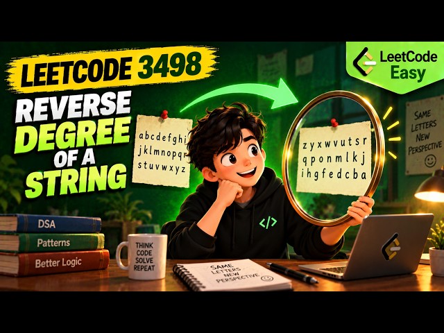 LeetCode 3498: Reverse Degree of a String | DON'T Miscalculate Alphabet Mapping!