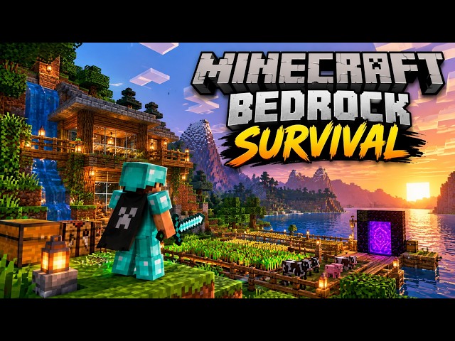Minecraft Bedrock Survival Fresh Start On The Server Part 2 ( short stream )