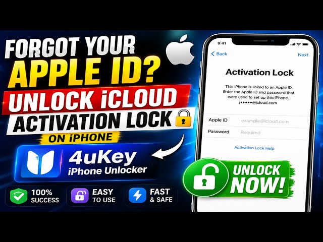 Forgot Your Apple ID? Unlock iCloud Activation Lock on iPhone with 4uKey iPhone Unlocker