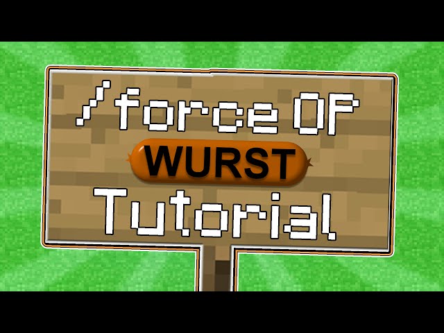 Minecraft - How-to Force OP on 1.8.x with the Wurst Hacked Client - WiZARD HAX