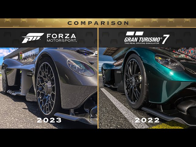 Latest Updates | Forza Motorsport 🆚 Gran Turismo 7 | Comparison | Valkyrie '23 Aston Martin