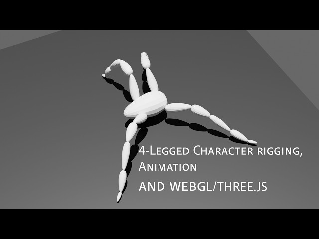 Part 4: Blender Creature Rigging - Animation - Threejs: Creating the Three.js Scene