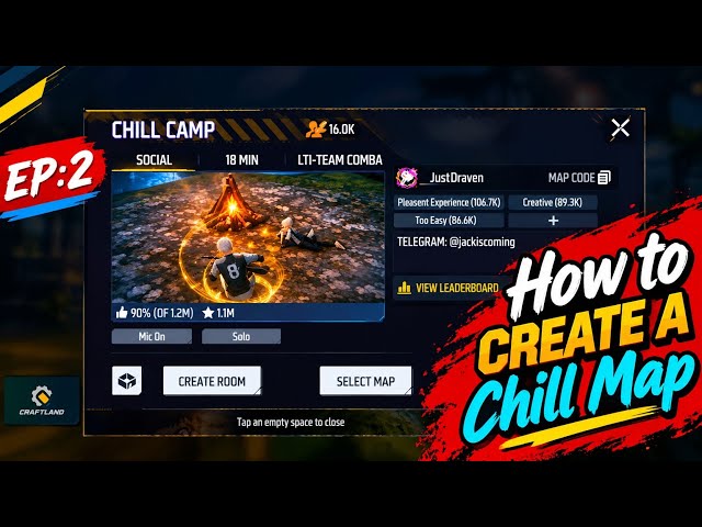 Make Your Own Chill Map in Free Fire Craftland| EP 2 | FF TUTORIAL BD 