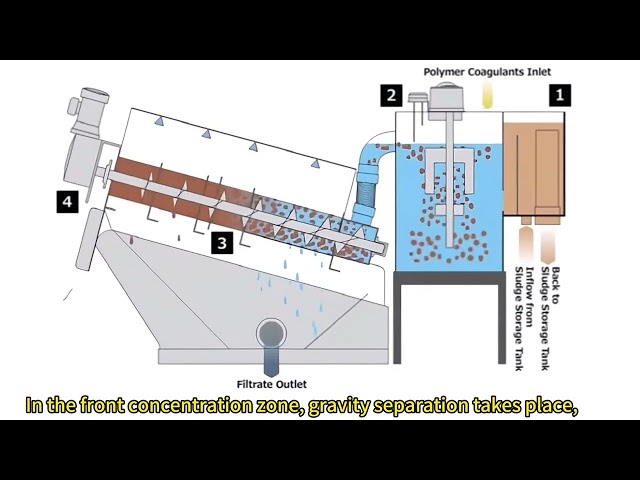 How a Screw Press Sludge Dewatering Machine Works | Step-by-Step Process