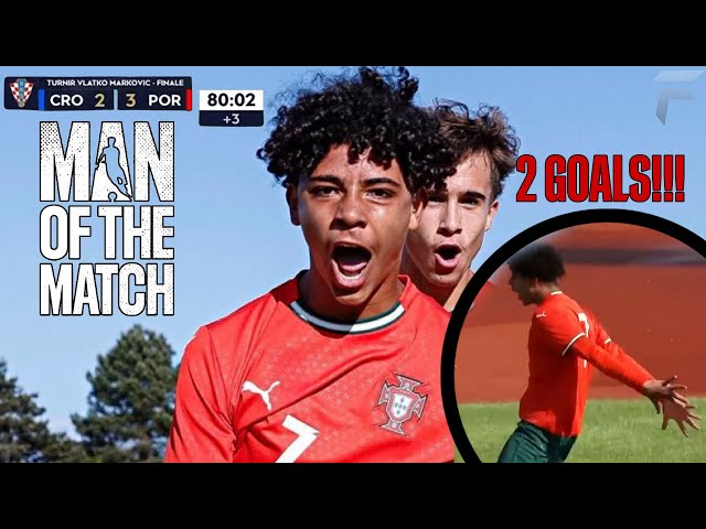CRISTIANO RONALDO'S SON SCORED 2 GOALS AND IS CHAMPION WITH THE PORTUGAL NATIONAL TEAM 🔥HIGHLIGHTS