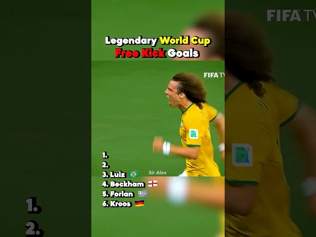 Legendary World Cup Free Kick Goals