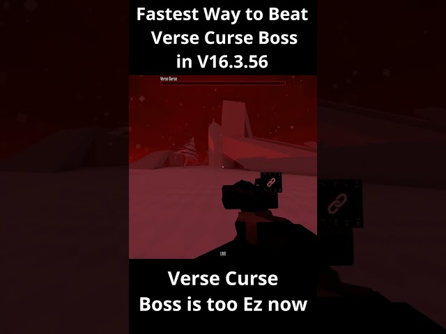 Verse Curse Boss is too Easy now ???  #gorebox #versecurse #speedrun #easy