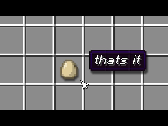 Can I beat Minecraft Only using Eggs?