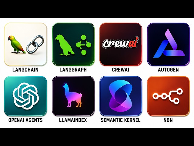 Every AI Agent Framework Explained (LangChain, CrewAI, AutoGen & More)