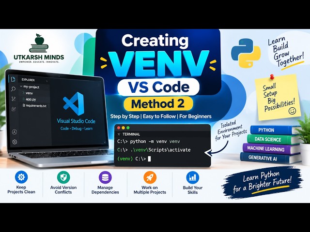 Creating VENV in VS Code | Method 2 | Python Virtual Environment