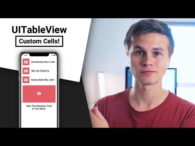 UITableView | Custom Cells! (Swift 4 in Xcode)