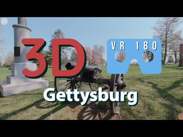 3D VR 180 Gettysburg National Cemetery - Great for Oculus