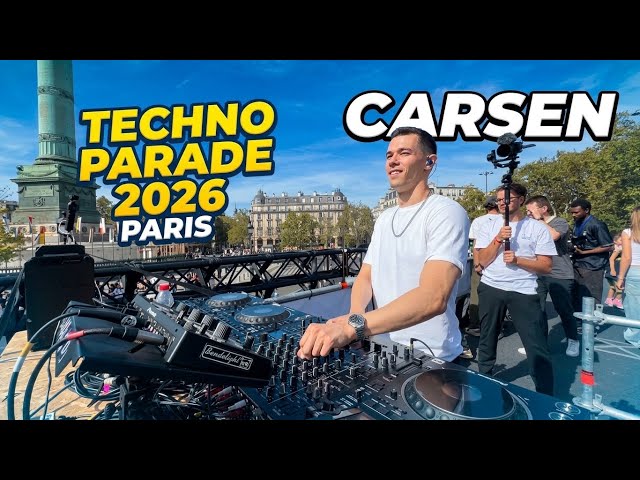 TECHNO PARADE 2026 Paris - CARSEN Full Set - Fun Radio