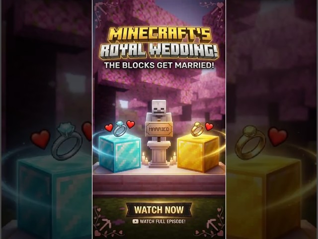 First ever Diamond and Gold Wedding in Minecraft! 💍💎