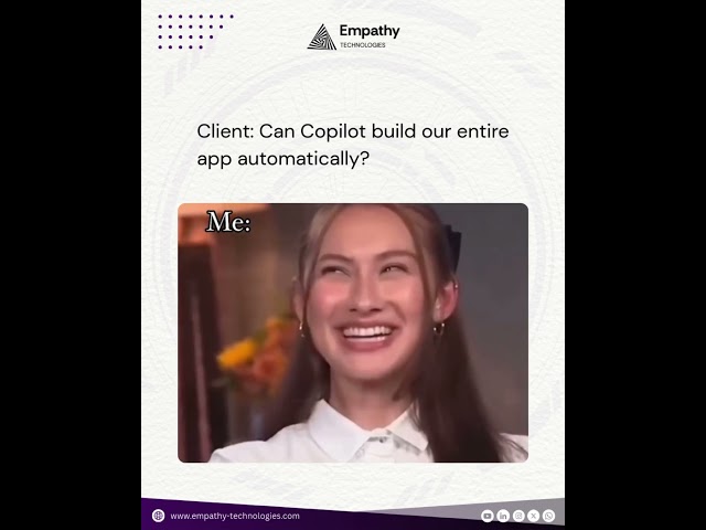 “Can Copilot build our entire app automatically  #memes #copilot #microsoft365