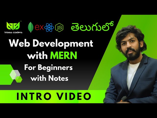 Web Development Full Course in Telugu | MassCoders | Dodagatta Nihar