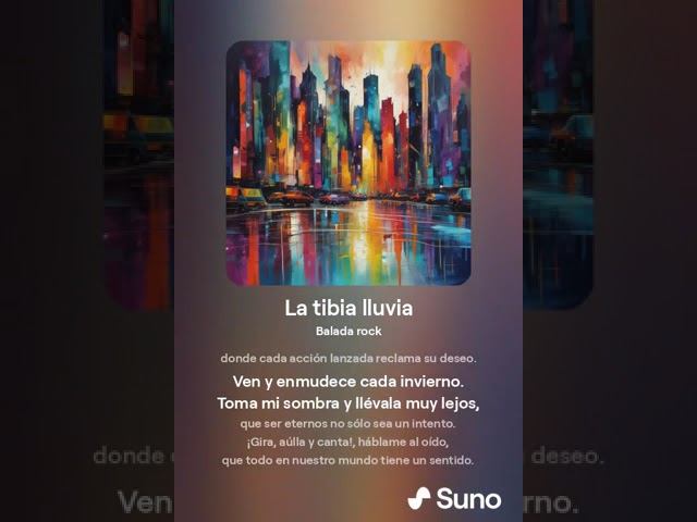 La tibia lluvia