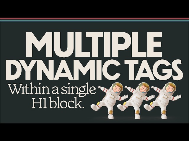 Multiple GenerateBlocks dynamic tags in a single Headline block