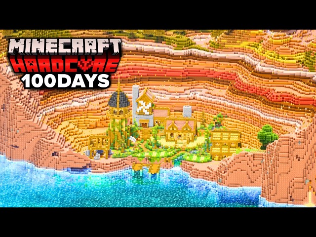I Survived 100 Days in a Canyon in Minecraft Hardcore