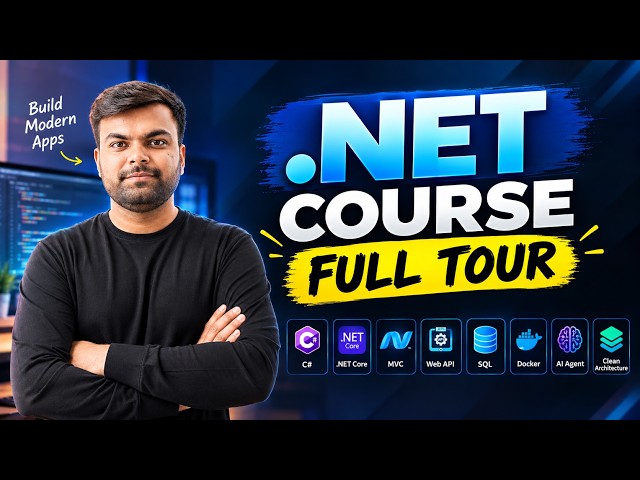 Inside My .NET Course | C#, MVC, Web API, SQL, Clean Architecture, Docker & AI
