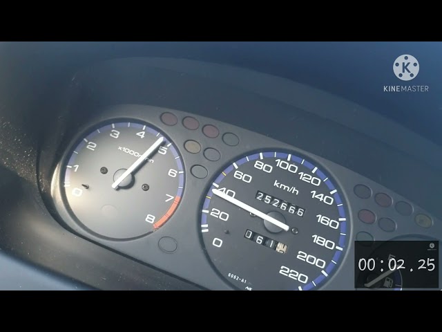 Honda Civic 1.4i S (EJ9) 90hp launch 0-100 km/h