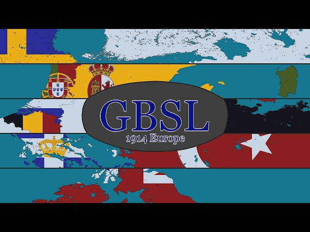 Super Large 1914 World Flag Map Showcase (GBSL 1914) (+Download)