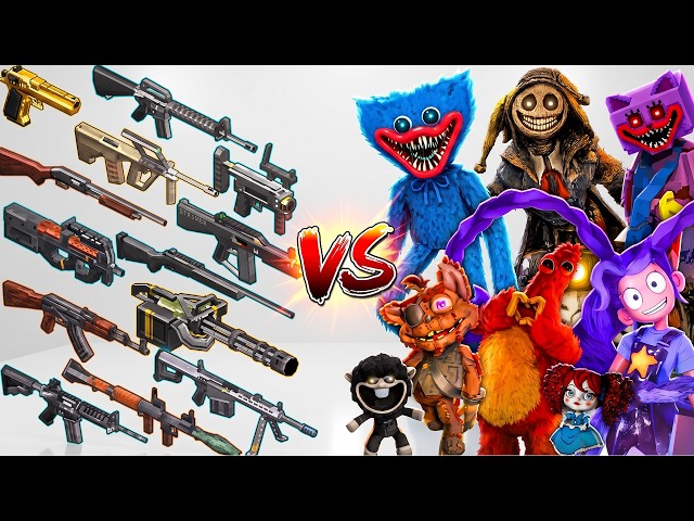 ALL TaCZ Guns VS ALL Poppy Playtime MOD  in Minecraft!