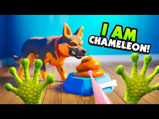I Made a DOG Eat Its Own POOP in VR (Be A Chameleon)