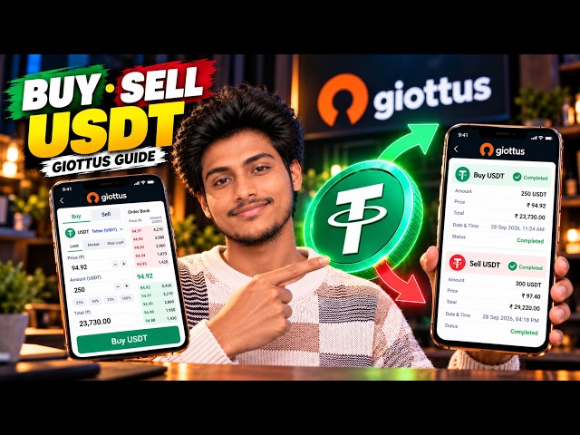 How to Buy & Sell USDT on Giottus | Beginner Guide