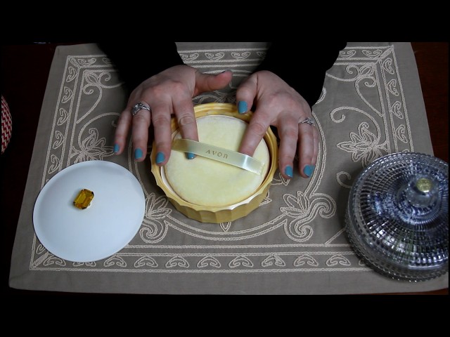 ASMR Vintage Avon Unboxing ~ Repurposing Beautiful Powder Containers