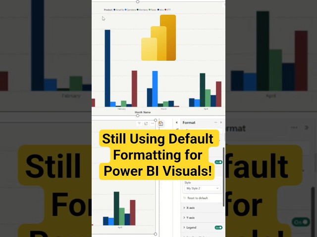 Are You Still Using Default Formatting for Power BI Visuals #powerbi #powerbitutorial #visualization