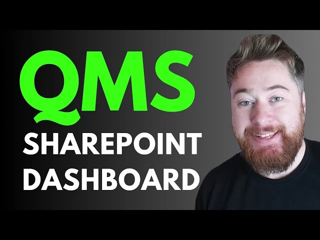 Build an ISO 9001 QMS DASHBOARD with SharePoint in 60 minutes!