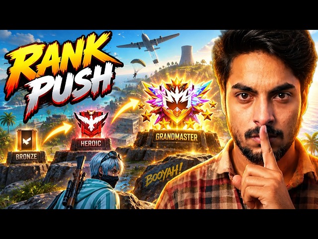 🔴 Live | Grandmaster Rank Push | No Voice | Free Fire MAX Gameplay
